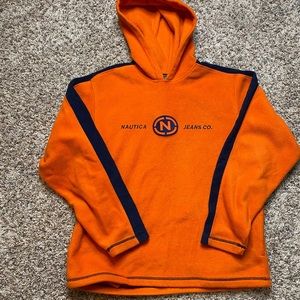Vintage Nautica fleece-like hoodie